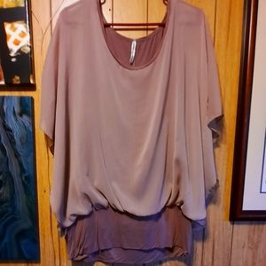 YUMMY PLUS SHEER BLOUSE